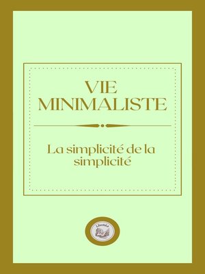 cover image of VIE MINIMALISTE
